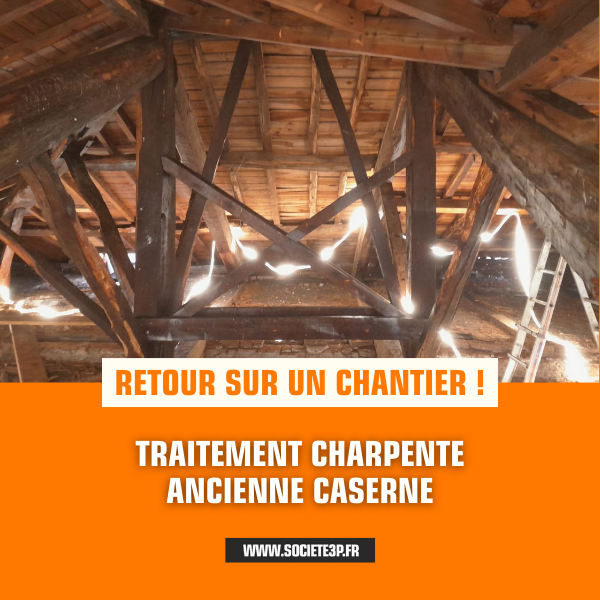 Traitement charpente ancienne caserne Teyssier Albi Tarn